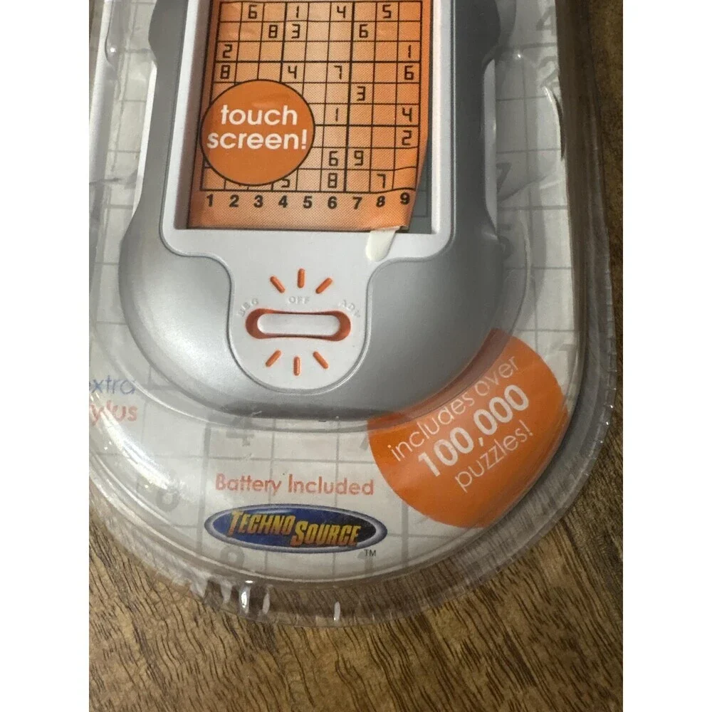 Techno Source Sudoku Handheld Electronic Game Ages 8+ 100000 Puzzles New Sealed